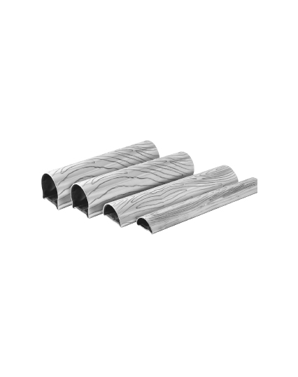Decoratively profiled hollow steel tubes